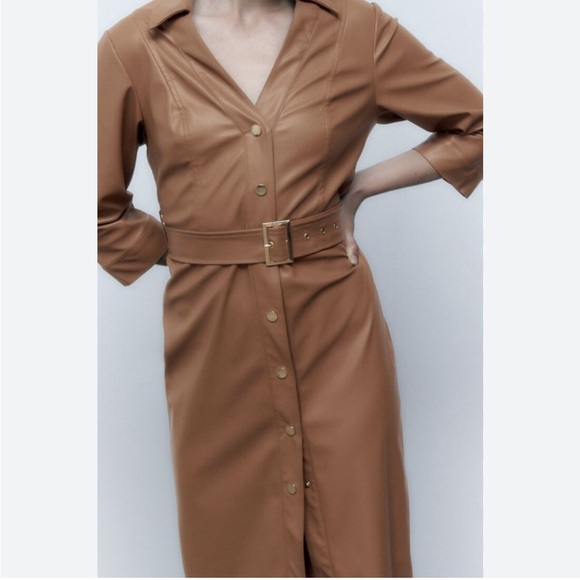 Zara leather dress - Picture 2 of 4